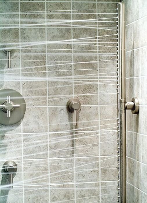 modern shower