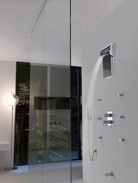 modern shower