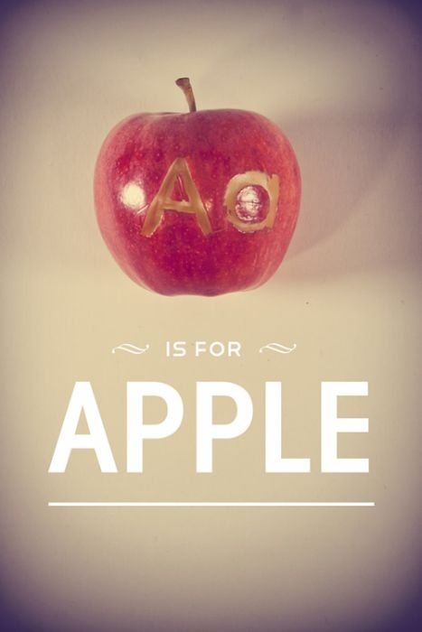 Alphabet carved into food by Garret Steider