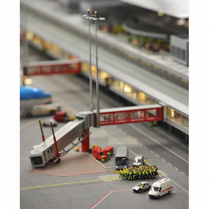 The world's largest model airport, Miniatur Wunderland, Germany