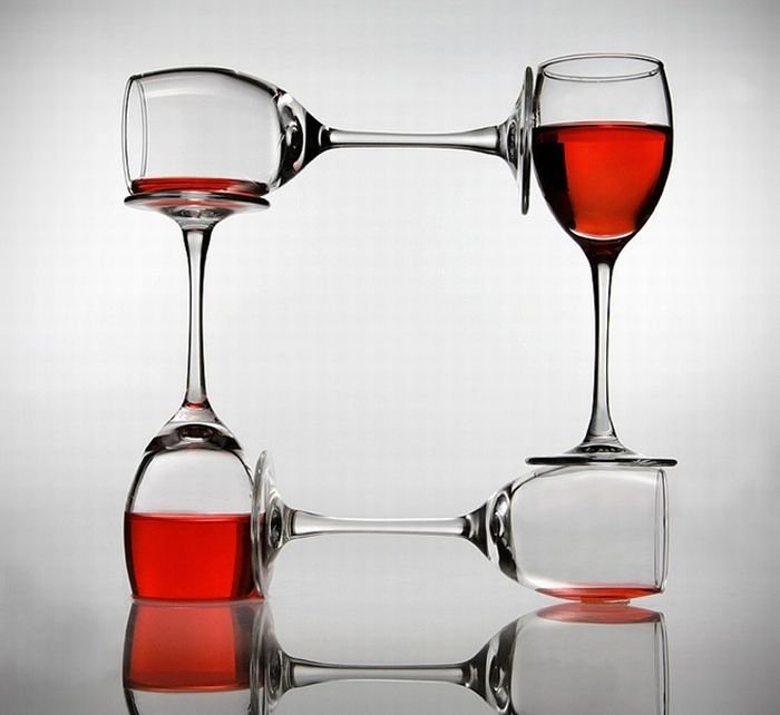 wine glass art