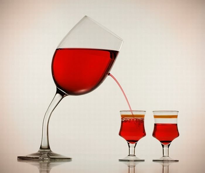 wine glass art