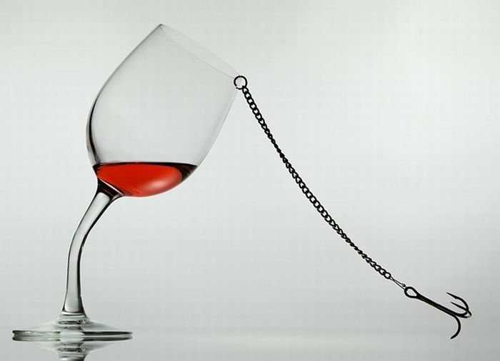 wine glass art