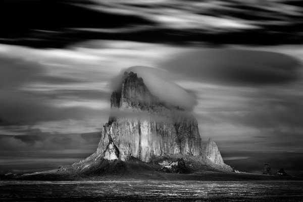 black and white landscape photography