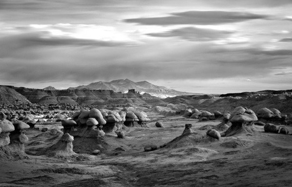 black and white landscape photography