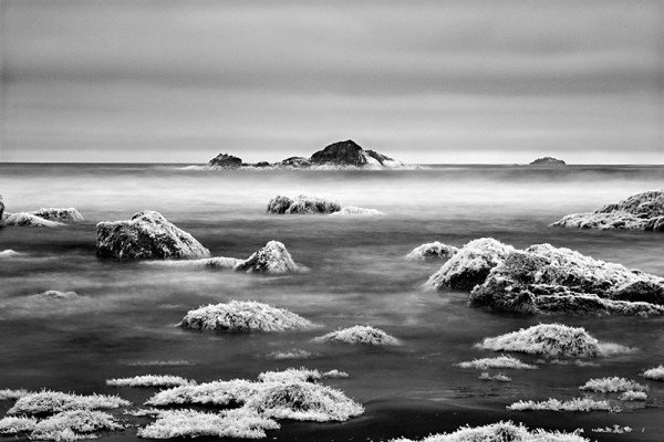 black and white landscape photography