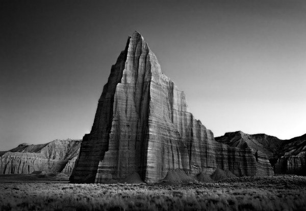 black and white landscape photography