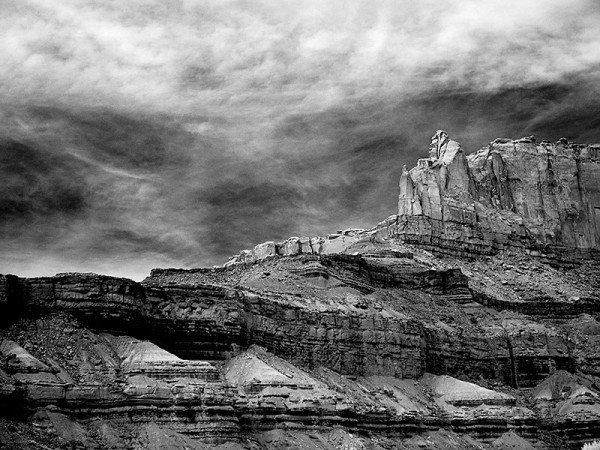 black and white landscape photography