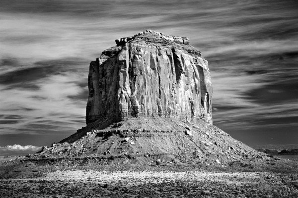 black and white landscape photography