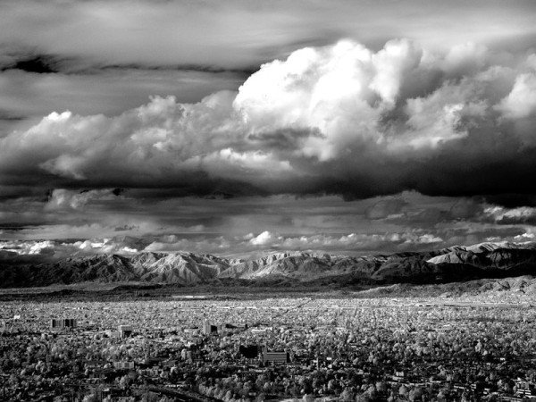 black and white landscape photography