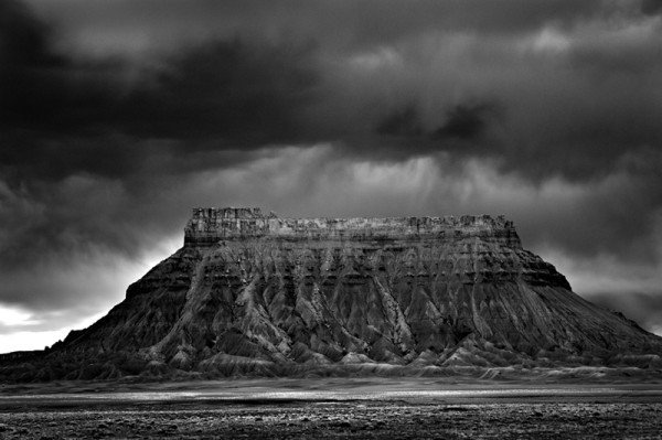 black and white landscape photography