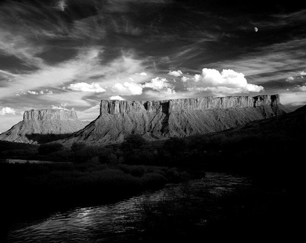 black and white landscape photography