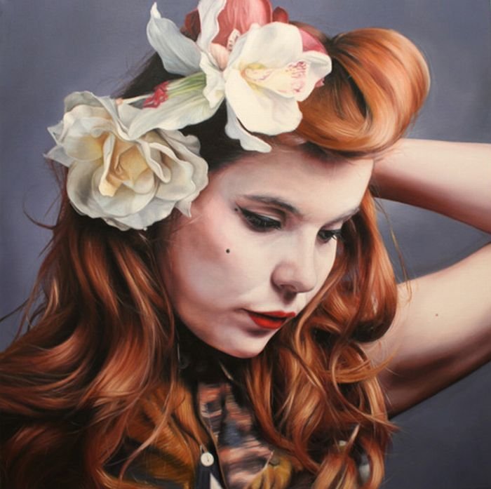 Painting portrait by Joe Simpson