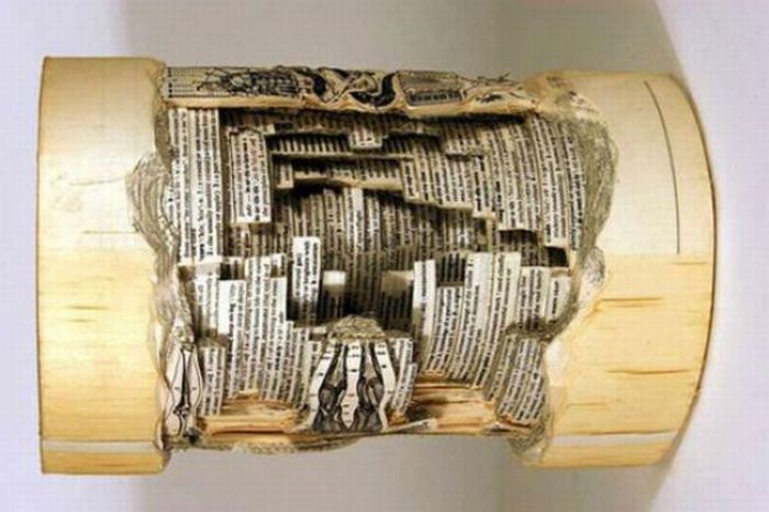 book sculptures