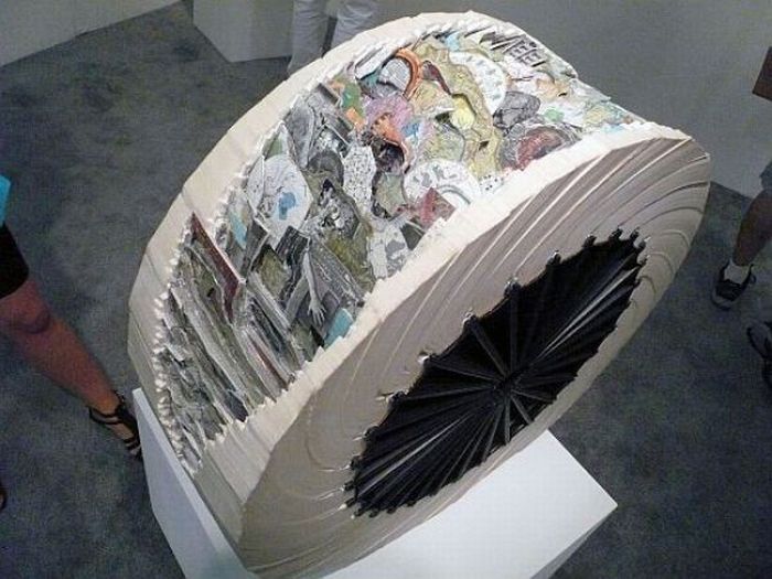 book sculptures