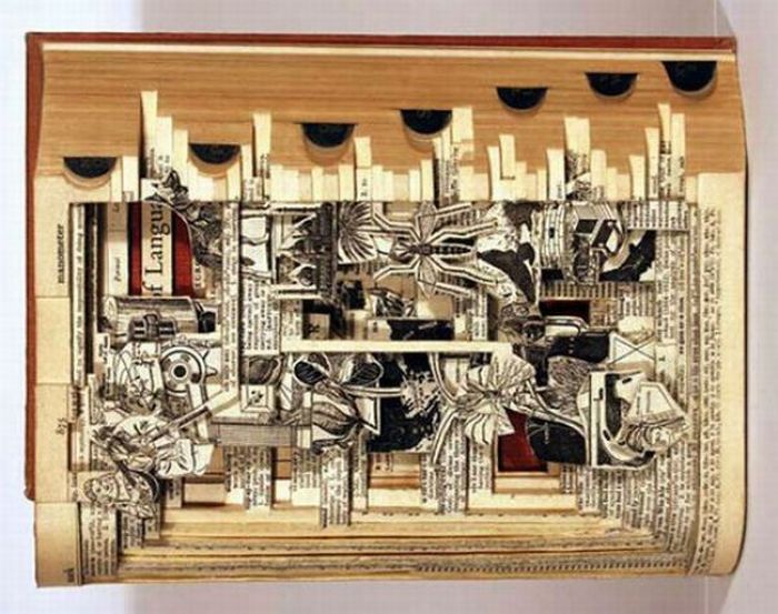 book sculptures