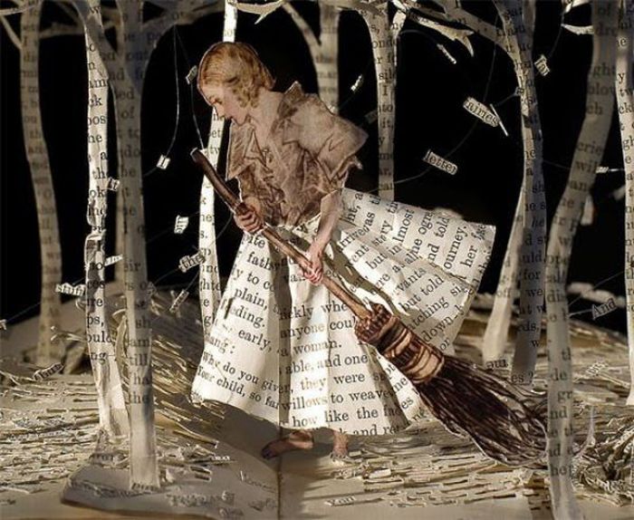 book sculptures