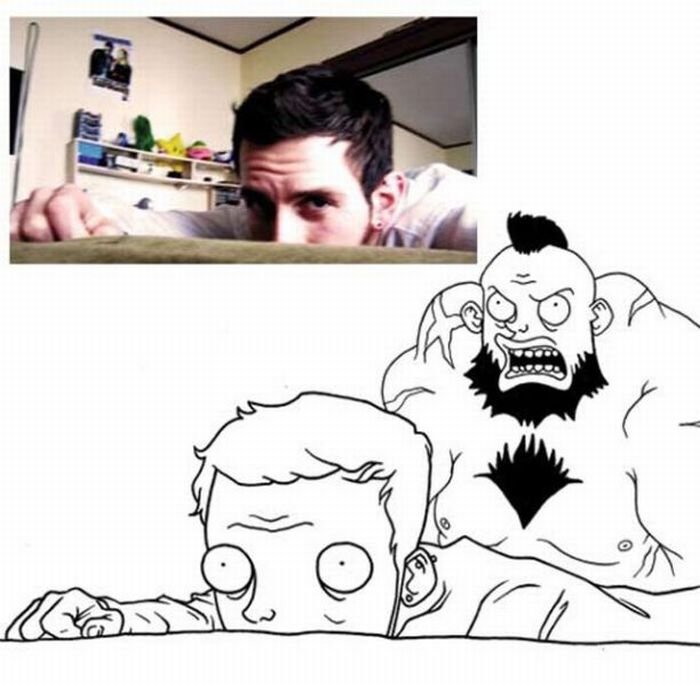 Caricatures of facebook by Adam Ellis
