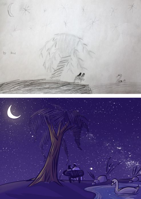 Re-imagining kids' drawings by Garrett Miller