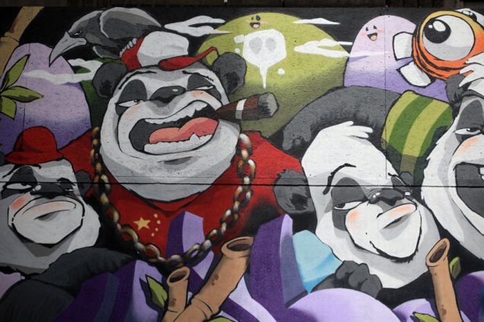 See No Evil graffiti project, Nelson Street, Bristol City, England, United Kingdom
