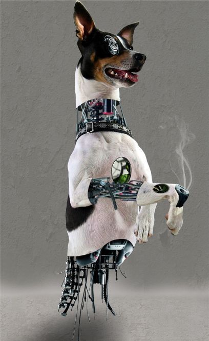 robotic animal, digital image manipulation