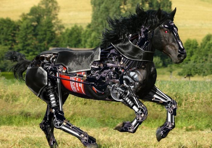 robotic animal, digital image manipulation
