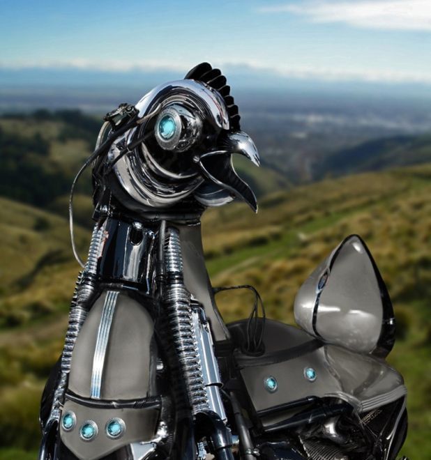 robotic animal, digital image manipulation