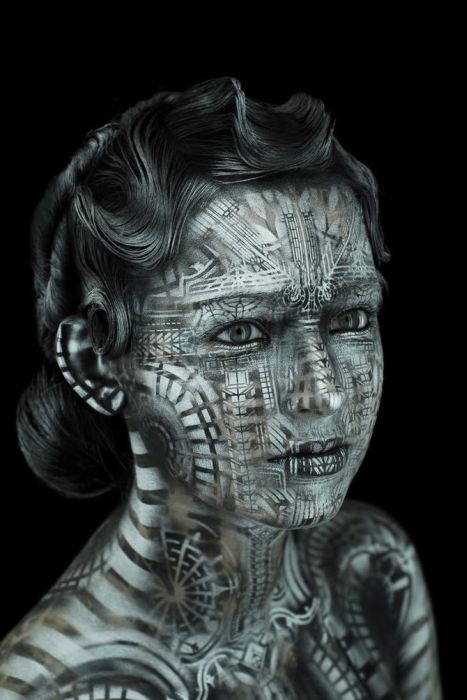Body paintings by Michael Rosner