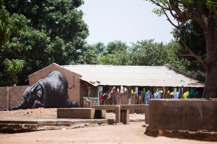 Street art graffiti in Africa