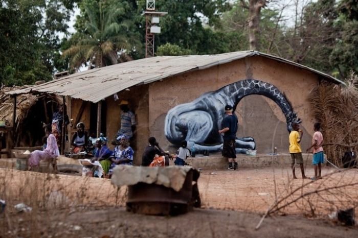 Street art graffiti in Africa