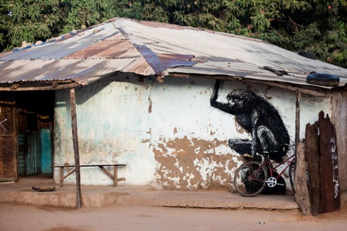 Street art graffiti in Africa