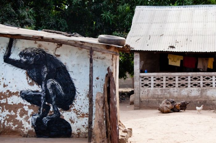 Street art graffiti in Africa