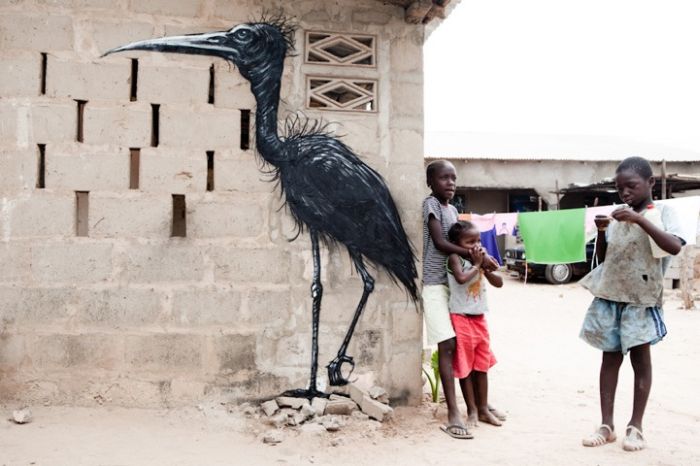Street art graffiti in Africa