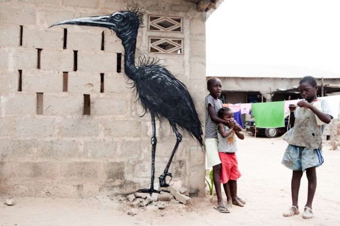 Street art graffiti in Africa