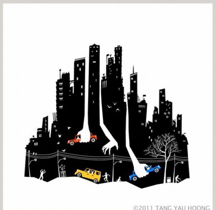 Visual art illustration by Tang Yau Hoong