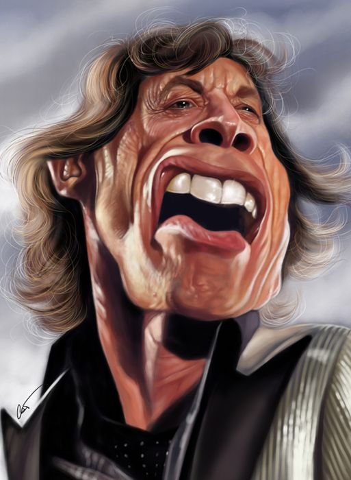 Celebrity caricatures by Marco Calcinaro