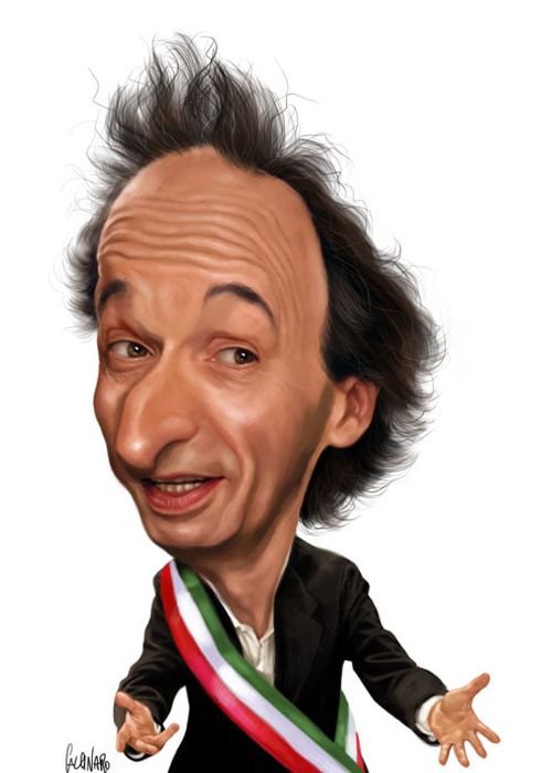 Celebrity caricatures by Marco Calcinaro