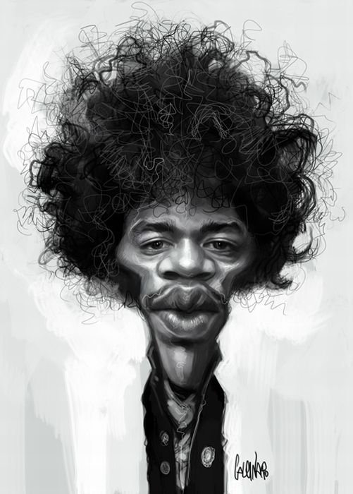 Celebrity caricatures by Marco Calcinaro