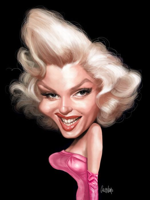 Celebrity caricatures by Marco Calcinaro