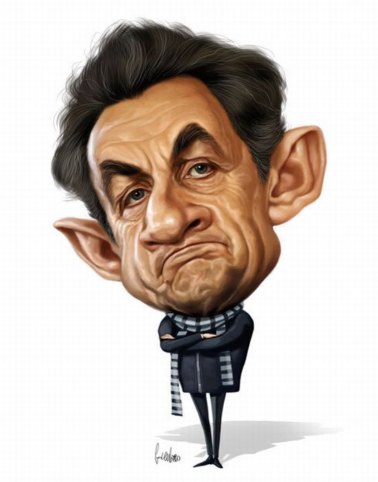 Celebrity caricatures by Marco Calcinaro