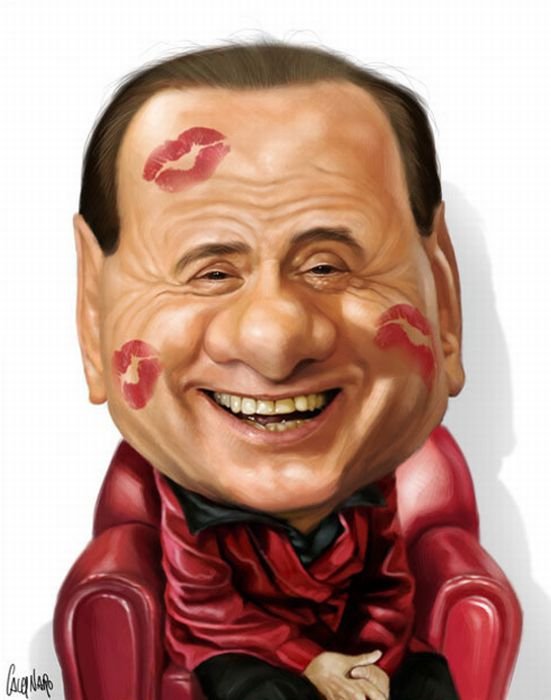 Celebrity caricatures by Marco Calcinaro