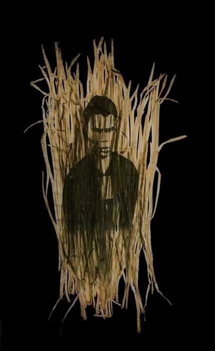 Photographs on leaves by Binh Danh