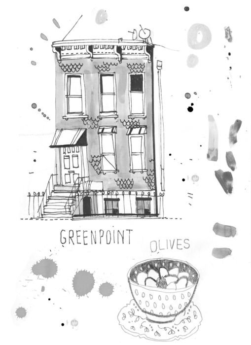 Buildings in New York City, illustration by James Gulliver Hancock