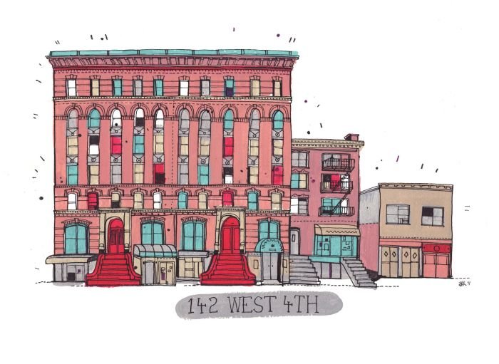 Buildings in New York City, illustration by James Gulliver Hancock