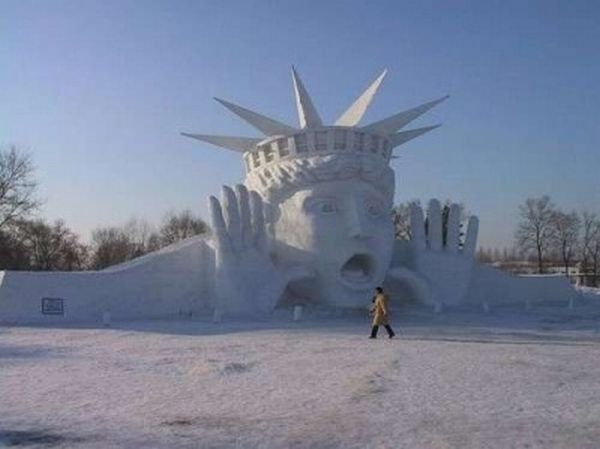 snow sculpture