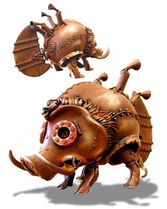 steampunk animal creature