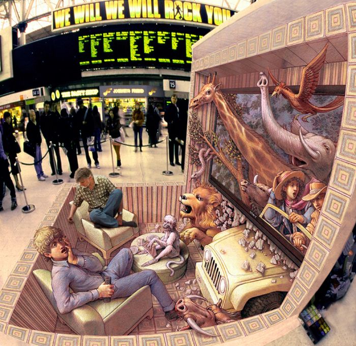 3D illusions by Kurt Wenner