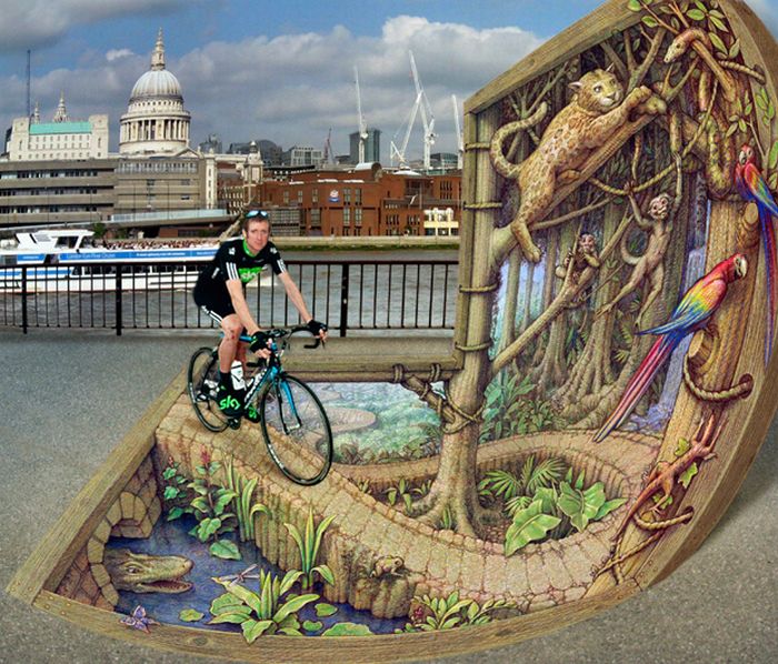 3D illusions by Kurt Wenner