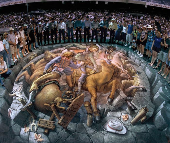 3D illusions by Kurt Wenner