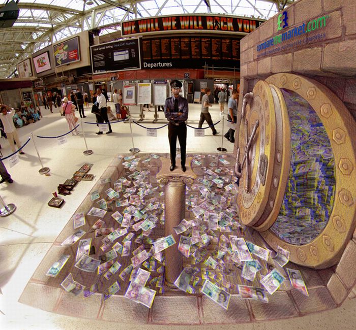 3D illusions by Kurt Wenner